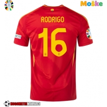 Moške Nogometnih dresov Španija Rodri Hernandez #16 Domači EP 2024 Kratki rokavi